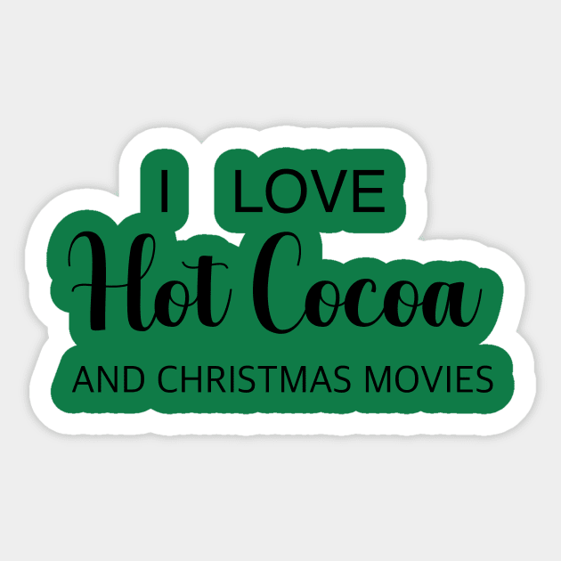 Hot Cocoa and Christmas Movies Sticker by Hallmarkies Podcast Store